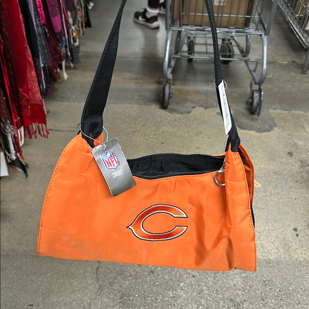 NFL Women's Orange and Black Shoulder Bag